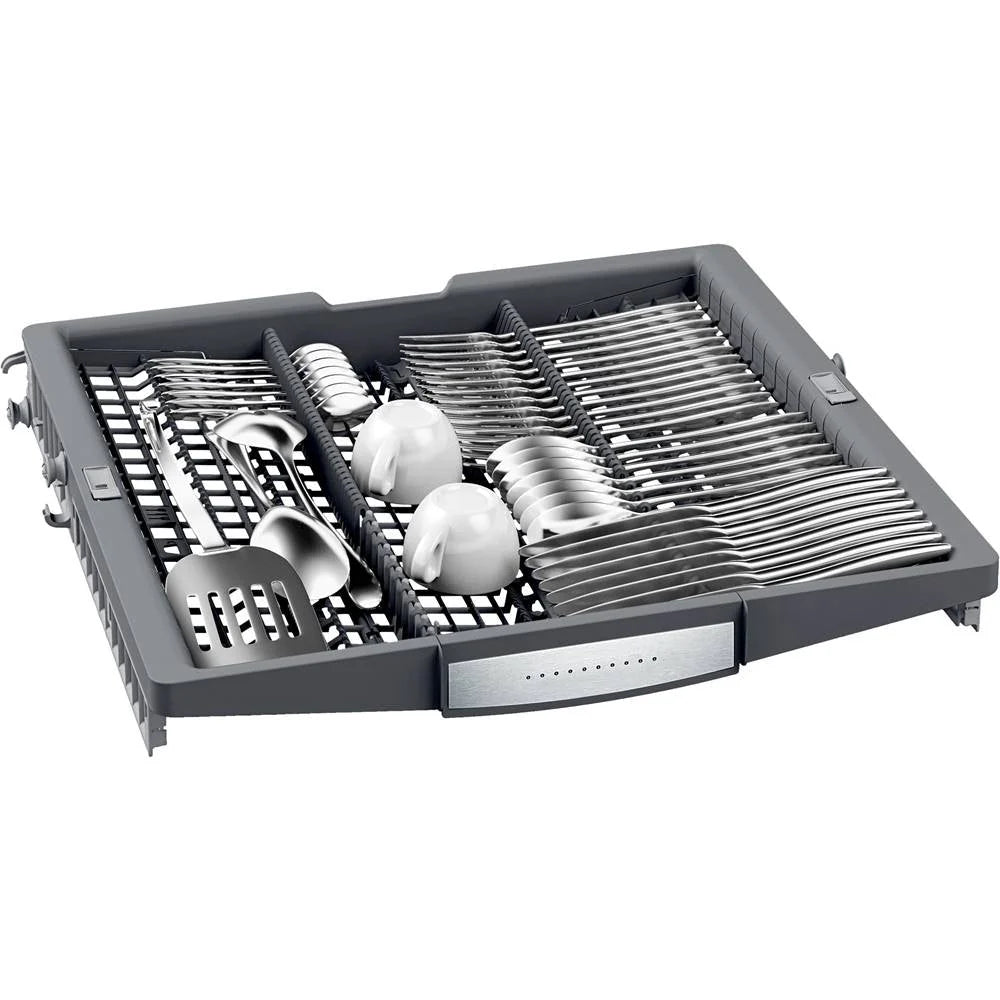 Bosch - 800 Series 24" Top Control Built-In Dishwasher with CrystalDry, Stainless Steel Tub, 3rd Rack, 42 dBa - Custom Panel Ready