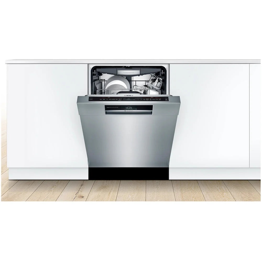 Bosch - 800 Series 24" Top Control Built-In Dishwasher with CrystalDry, Stainless Steel Tub, 3rd Rack, 42 dBa - Stainless steel
