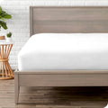 Bare Home Fitted Bottom Sheet, Queen - White