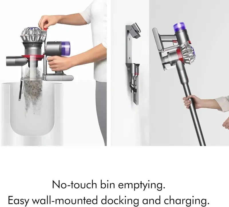 Cordless Vacuum Cleaner  Sleek Silver/Nickel Finish, Lightweight & Cord-Free Cleaning Performance