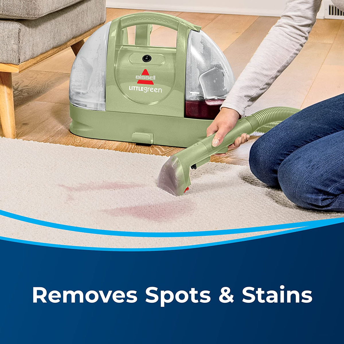 BISSELL Little Green Multi-Purpose Portable Carpet and Upholstery Cleaner . 1400B