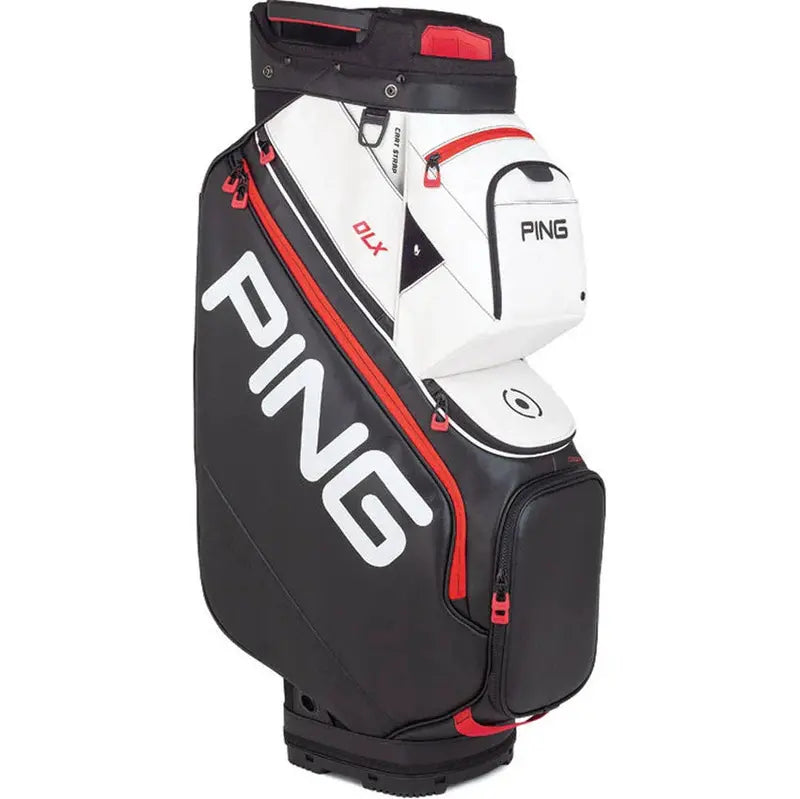 DLX Golf Cart Bag  Lightweight White Carry Bag with Organized Compartments (2025 Version)