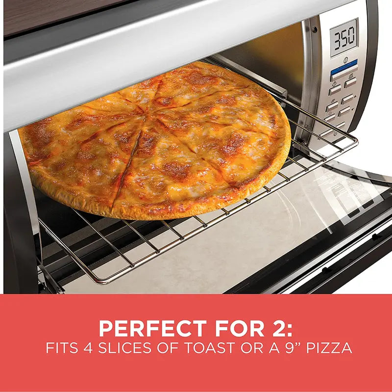 Spacemaker Under-Counter Toaster Oven – Compact Black/Stainless Steel Model (TROS1000D) for Small Kitchens