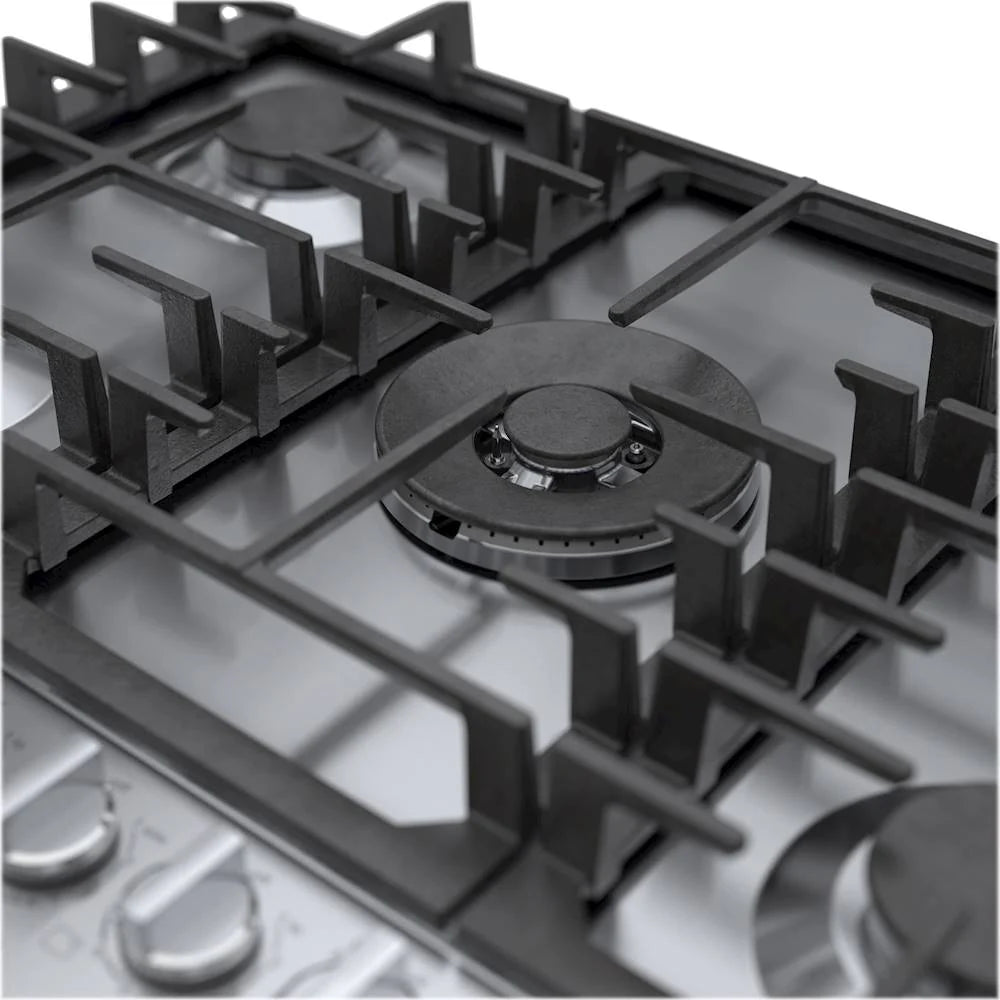 Bosch - 800 Series 30" Built-In Gas Cooktop with 5 burners - Silver