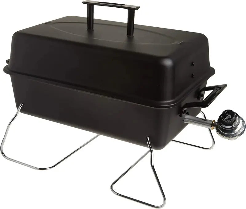 Stainless Steel Portable Propane Grill — Single-Burner Convective Design for On-the-Go Grilling