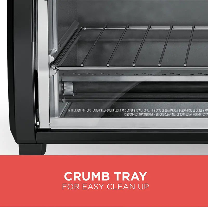 Spacemaker Under-Counter Toaster Oven in Black and Stainless Steel (TROS1000D)