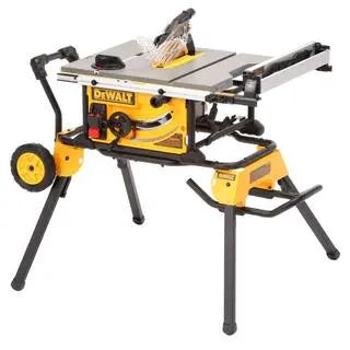 DEWALT DWE7491RS 10-Inch Job Site Table Saw  15-Amp Corded, Integrated Rolling Stand