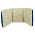 Triple Support Lumbar Cushion, Deluxe Back Pillow, Polyester Cotton Blend, Blue – Measures 25” x 11”
